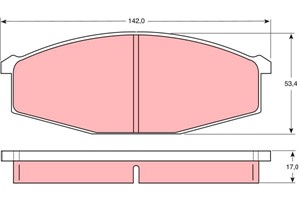 Jarrupalasarja, levyjarru, Etuakseli, NISSAN, 41060-C7126, 41060-C7128, 41060-C7190, 41060-C7191, 41060-C7192, 41060-C7193, 41060-C8186,