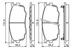 Jarrupalasarja, levyjarru, Etuakseli, MAZDA 626 Station Wagon V, PREMACY, PREMACY Van, CBY33323Z, CBY43323Z, CBY43328Z, G1YC3323ZA, G1YC