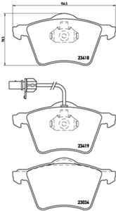 Jarrupalasarja, levyjarru, Etuakseli, FORD GALAXY I, GALAXY MK VAN I, SEAT ALHAMBRA, ALHAMBRA VAN, VW SHARAN, SHARAN VAN, 1151377, 12011