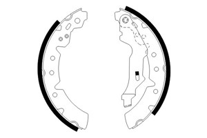 Jarrukenkäsarja, Taka-akseli, TOYOTA CARINA E VI, CARINA E Sedan VI, CARINA E Sportswagon VI, COROLLA Liftback, 04495 02020, 04495 02110