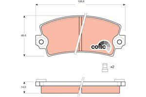 Jarrupalasarja, levyjarru, Etuakseli, Taka-akseli, ABARTH,CITROËN,DACIA,PEUGEOT,RENAULT,TALBOT, 0000000791440, 4245 67, 4248 30, 4248 61