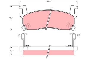 Jarrupalasarja, levyjarru, Etuakseli, NISSAN MICRA I, 41060-01B90, 41060-01B91, 41060-04B25, 41060-04B90, 41060-04B91, 41060-05B26, 4106