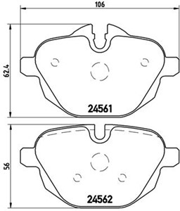 Jarrupalasarja, levyjarru, Etuakseli, Taka-akseli, BMW, 34206877648, 34206879857, 34212449288, 34212449289, 34212456869, 34212788284, 34