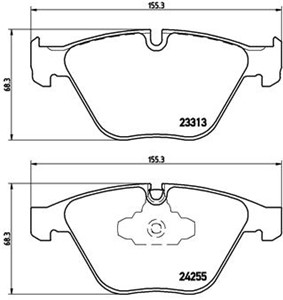 Jarrupalasarja, levyjarru, Etuakseli, BMW 3 [E90, F30, F80], 3 Cabriolet [E93], 3 Coupé [E92], 3 Touring [E91], X1 [E84], 34106880754, 3
