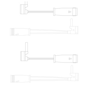 Varoitinsarja, jarrupalat, Etuakseli, MERCEDES-BENZ CLS [C219], E-KLASS [W211], E-KLASS Flak/chassi [VF211], E-KLASS T-Model [S211], 211