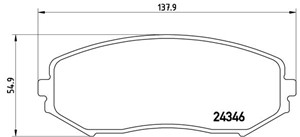 Jarrupalasarja, levyjarru, Etuakseli, SUZUKI GRAND VITARA I, GRAND VITARA II, GRAND VITARA Terrängbil öppen I, XL7, 5520065J00, 5520065J