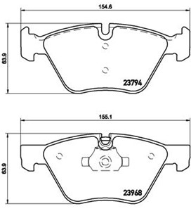 Jarrupalasarja, levyjarru, Etuakseli, BMW 3 [E90], 3 Cabriolet [E93], 3 Coupé [E92], 3 Touring [E91], X1 [E84], Z4 Roadster [E89], 34112