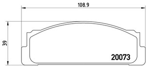 Jarrupalasarja, levyjarru, Etuakseli, FIAT,LANCIA,SEAT,YUGO, 3915580, 4174992, 4204050, 4218573, 4236412, 4296669, 4309780, 4370874, 438