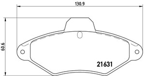 Jarrupalasarja, levyjarru, Etuakseli, CITROËN XANTIA, XANTIA Break, 425114, 425156, 425291, 95667785, 95667786, E172027, E172511, RP4251
