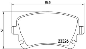 Jarrupalasarja, levyjarru, Taka-akseli, VW, 7E0698451, 7E0698451A, 7E0698451B, 7H0698451, 7H0698451B, 7H0698451C, JZW698451K