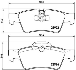 Jarrupalasarja, levyjarru, Taka-akseli, MERCEDES-BENZ G-KLASS [W463], GL-KLASS [X164], M-KLASS [W164], R-KLASS [W251, V251], 0044205220,