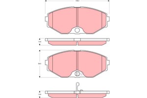 Jarrupalasarja, levyjarru, Etuakseli, INFINITI,NISSAN, 41060-0P690, 41060-0P691, 41060-0P693, 41060-3Y690, 41060-60U90, 41060-64U90, 410