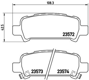 Jarrupalasarja, levyjarru, Taka-akseli, SUBARU, 26296FC002, 26692AE040, 26696AE000, 26696AE020, 26696AE040, 26696AE060, 26696AE080, 2669