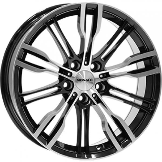 Monaco Gp8 Gloss Black Polished 8/19 5/112 ET27 B66.6