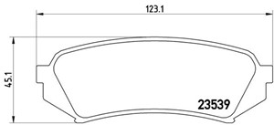 Jarrupalasarja, levyjarru, Taka-akseli, LEXUS LX, TOYOTA LAND CRUISER, LAND CRUISER 100, 0446660030, 0446660070, 0446660100, 0446660110,