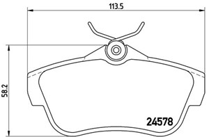 Jarrupalasarja, levyjarru, Taka-akseli, CITROËN,FIAT,PEUGEOT,TOYOTA, 1617280980, 425367, 425368, 425497, 77364513, 9467549087, SU001A106