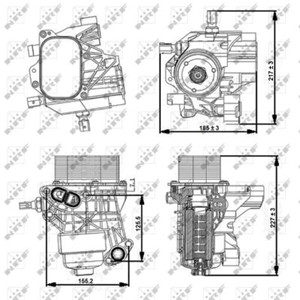Öljynjäähdytin, moottoriöljy, AUDI,SEAT,SKODA,VW, 03N115389A, 03N115389B, 03N115389K, 03N117021