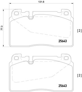 Jarrupalasarja, levyjarru, Etuakseli, AUDI A6 C7, A6 C7 Avant, A7 Sportback, Q5, Q5 Van, PORSCHE MACAN, 8R0698151AA, 8R0698151C, 8R06981