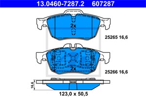 Jarrupalasarja, levyjarru, Taka-akseli, RENAULT LATITUDE, 44 06 021 54R