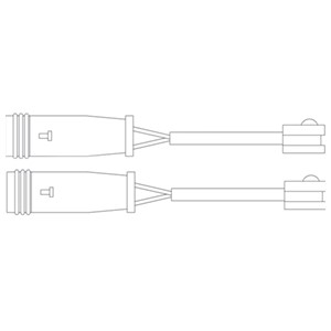 Varoitinsarja, jarrupalat, Taka-akseli, MERCEDES-BENZ,VW, 2E0 906 206B, 906 540 1317, A906 540 1317