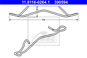 Jousi, jarrusatula, Etuakseli, Taka-akseli, DACIA,DAIHATSU,FIAT,FORD,LANCIA,MAZDA,OPEL,RENAULT,TOYOTA,VAUXHALL, 1111850, 47748-0D070, 54