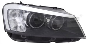 Ajovalo, Oikea, BMW X3 [F25], 63117276992, 7276992