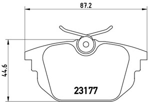 Jarrupalasarja, levyjarru, Taka-akseli, ALFA ROMEO,FIAT,LANCIA, 0000009942433, 0060765020, 0060777601, 009945823, 46602617, 571409S, 607