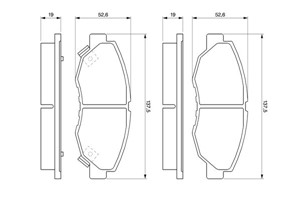 Jarrupalasarja, levyjarru, Etuakseli, HONDA ACCORD IV, ACCORD Coupé IV, 45022-SM4-A00, 45022-SM4-A01, 45022-SNA-A52