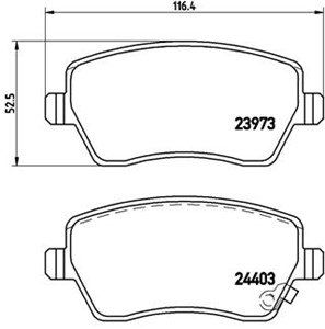 Jarrupalasarja, levyjarru, Etuakseli, OPEL AGILA, SUZUKI SPLASH, SWIFT III, VAUXHALL AGILA Mk II, 4308239, 4701305, 4708239, 4711040, 55