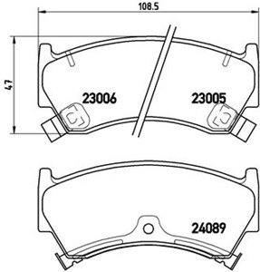 Jarrupalasarja, levyjarru, Etuakseli, NISSAN ALMERA I, ALMERA Hatchback I, 1V353328ZA, 410600M892