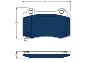 Jarrupalasarja, levyjarru, Taka-akseli, TESLA MODEL S, 105506800B