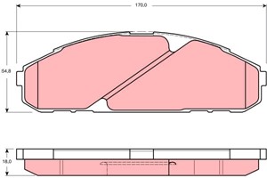 Jarrupalasarja, levyjarru, Etuakseli, NISSAN PATROL GR IV, 41060-37J91, 41060-37J93, D1060-37J90