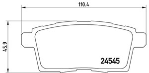 Jarrupalasarja, levyjarru, Taka-akseli, FORD USA EDGE, LINCOLN MKX, MAZDA CX-7, CX-9, 7T412200AA, 7T4Z2200A, 7T4Z2V200AA, 7U2J2C453AA, 8