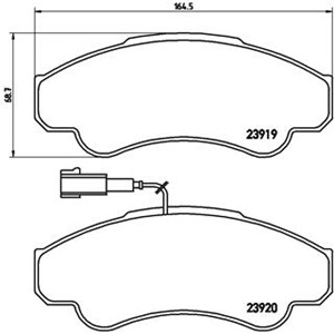 Jarrupalasarja, levyjarru, Etuakseli, CITROËN,FIAT,PEUGEOT, 425244, 425245, 425459, 71752978, 71770070, 71772525, 77362216, 77364859, 99