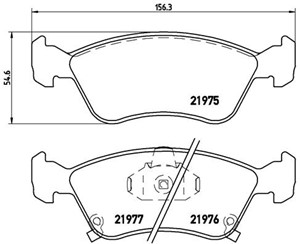 Jarrupalasarja, levyjarru, TOYOTA AVENSIS, AVENSIS Kombi, AVENSIS Liftback, 0446505020, 0446505030, 0446505040, 0446505042, 0446505060,