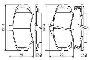 Jarrupalasarja, levyjarru, Etuakseli, HYUNDAI ELANTRA III, ELANTRA Sedan III, 58101 2DA50, 581012DA50