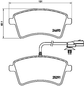 Jarrupalasarja, levyjarru, Etuakseli, NISSAN NV250 Buss, NV250 Skåp, RENAULT KANGOO / GRAND KANGOO II, KANGOO BE BOP, KANGOO Express, 41