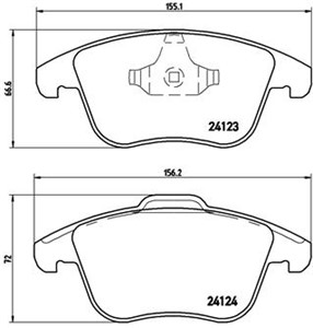 Jarrupalasarja, levyjarru, Etuakseli, FORD,LAND ROVER,VOLVO, 10203163, 1379971, 1432363, 1436498, 1437761, 1458247, 1461658, 1566232, 17