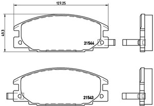 Jarrupalasarja, levyjarru, Etuakseli, ISUZU,OPEL,VAUXHALL, 1605825, 1605916, 1605931, 894335787, 8943357870, 894388198, 8943881980, 8944