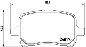 Jarrupalasarja, levyjarru, Etuakseli, CHEVROLET HHR, MALIBU, 15243704, 15808204, 20881786, 22820406, 25809846, 25957440