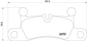 Jarrupalasarja, levyjarru, Taka-akseli, PORSCHE CAYENNE, VW TOUAREG, TOUAREG VAN, 7P0698451, 7P0698451A, 7P6698451, 7P6698451C, 95835293