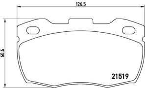 Jarrupalasarja, levyjarru, Etuakseli, LAND ROVER DEFENDER Cabrio, DEFENDER Pick Up, DEFENDER Station Wagon, SFP000140, SFP000260, STC127
